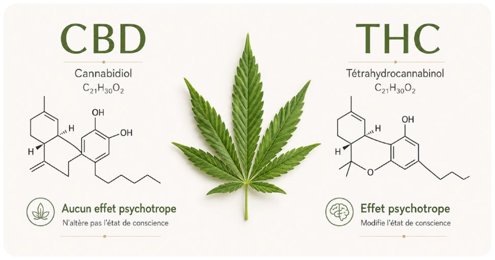 difference cbd et thc